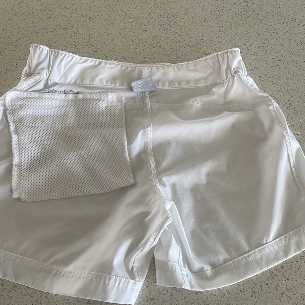 Columbia PFG Coral Point II Shorts Womens S White Omni Shade Nylon - Picture 12 of 14